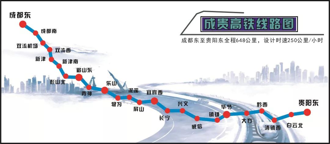 成貴高鐵將于2019年12月16日全線通車！