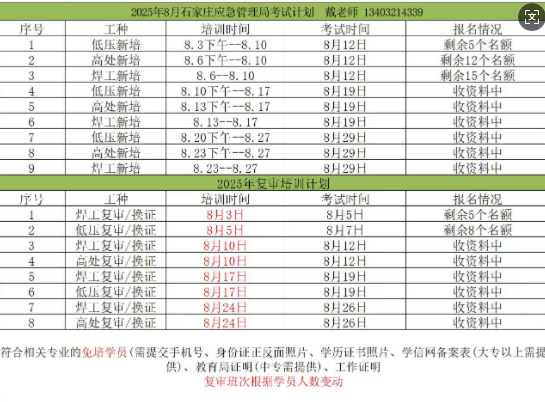 石家莊辦理電工證7-10天，流程簡單（官方報名）